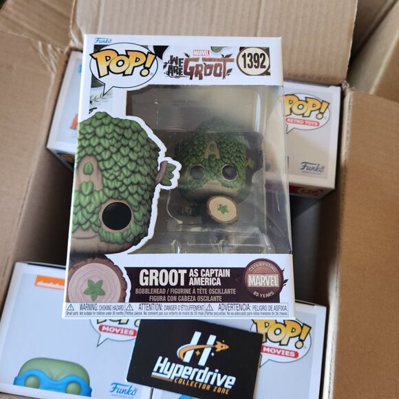 We Are Groot as Captain America Funko Pop! Vinyl Figure #1392 - Picture 1 of 4